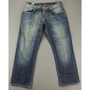 Forum Slim Fit Jeans Mens 33x27 Medium Wash Stretch Denim